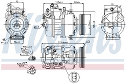 NISSENS Kompressor, kliimaseade NIS 89023_8
