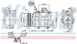 NISSENS Kompressor, kliimaseade NIS 890282_9