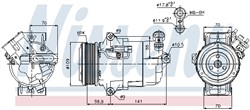 NISSENS Kompressor, kliimaseade NIS 89041_9