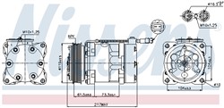 Kompresors, Gaisa kond. sistēma NISSENS NIS 89056_8