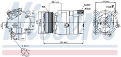 NISSENS Kompressor, kliimaseade NIS 89062_8