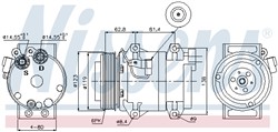 NISSENS Kompressor, kliimaseade NIS 89070_8