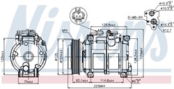 Kompresors, Gaisa kond. sistēma NISSENS NIS 89074_10