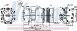 Kompresors, Gaisa kond. sistēma NISSENS NIS 89118_8