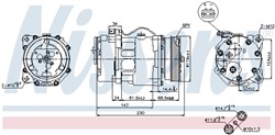 NISSENS Kompressor, kliimaseade NIS 89165_8