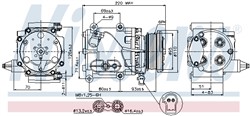 Kompresors, Gaisa kond. sistēma NISSENS NIS 89228_8