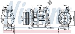 NISSENS Kompressor, kliimaseade NIS 89329_6