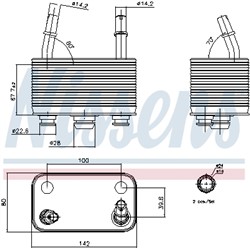 Oil Cooler, automatic transmission NIS 90678_5
