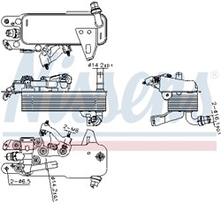 Oil Cooler, automatic transmission NIS 91480_3