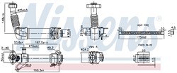 Cooler, exhaust gas recirculation NIS 989280