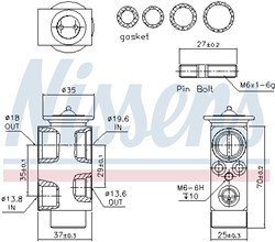 Expansion Valve, air conditioning NIS 999231_5