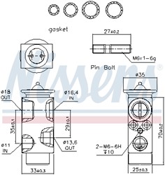 Expansion Valve, air conditioning NIS 999235_5