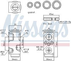 Expansion Valve, air conditioning NIS 999286_5