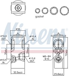 Expansion Valve, air conditioning NIS 999288_5