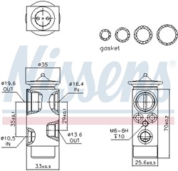 Expansion Valve, air conditioning NIS 999312_5