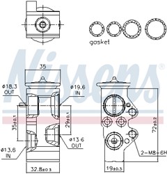 Expansion Valve, air conditioning NIS 999313_5