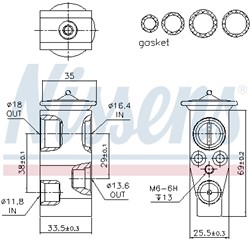 Expansion Valve, air conditioning NIS 999315_5