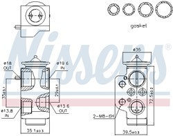 Expansion Valve, air conditioning NIS 999318_5