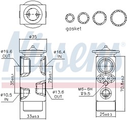 Expansion Valve, air conditioning NIS 999322_5