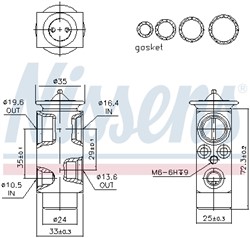 Expansion Valve, air conditioning NIS 999348_5