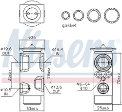 Expansion Valve, air conditioning NIS 999352_5