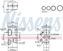 Expansion Valve, air conditioning NIS 999428