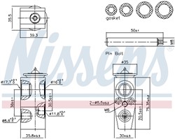 Expansion Valve, air conditioning NIS 999445