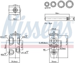 Expansion Valve, air conditioning NIS 999448