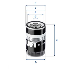 Alyvos filtras UFI 23.130.00