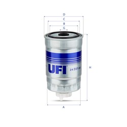 Degalų filtras UFI 24.351.00