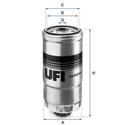 Kuro filtras UFI 24.408.00