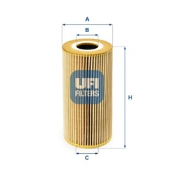 Eļļas filtrs UFI 25.095.00