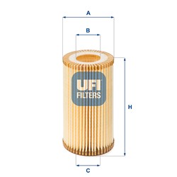 Alyvos filtras UFI 25.159.00