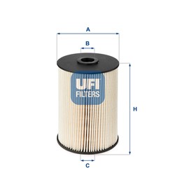 Degalų filtras UFI 26.021.00_0