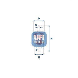 Degalų filtras UFI 31.027.00_0