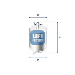 Degalų filtras UFI 31.760.00_0
