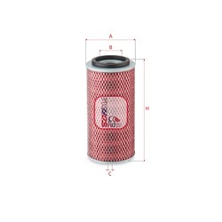 Air filter (Cartridge) fits: HYUNDAI GALLOPER I, GALLOPER II, H100 2.5D 08.91-