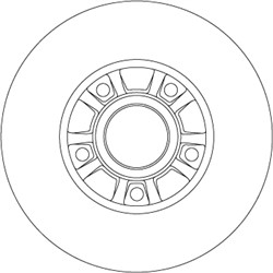 Bremžu disks ar gultni TRW DF4273BS (pārdošanas vienība - 1 gab.)_3