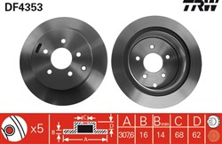Brake disc DF4353_2