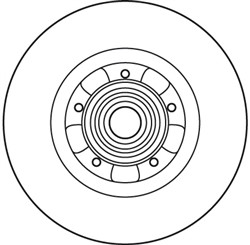 Bremžu disks ar gultni TRW DF6043BS (pārdošanas vienība - 1 gab.)_3