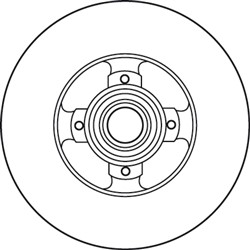Bremžu disks ar gultni TRW DF6128BS (pārdošanas vienība - 1 gab.)_3