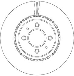 Bremžu disks TRW DF6904 (pārdošanas vienība - 1 gab.)