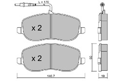 Brake Pad Set, disc brake AISBPFI-1023_0