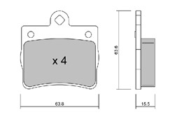 Brake Pad Set, disc brake AISBPMB-2011_0