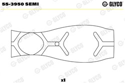 Small End Bushes, connecting rod 55-3950 SEMI_1