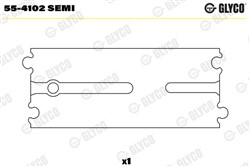 Small End Bushes, connecting rod 55-4102 SEMI_1