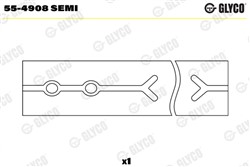 Small End Bushes, connecting rod 55-4908 SEMI_1