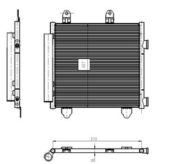 Air conditioning condenser NRF 350445