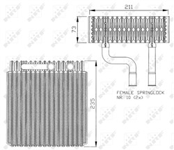 Evaporator, air conditioning NRF 36073_5