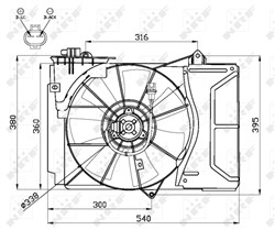 Fan, engine cooling NRF 47055_1